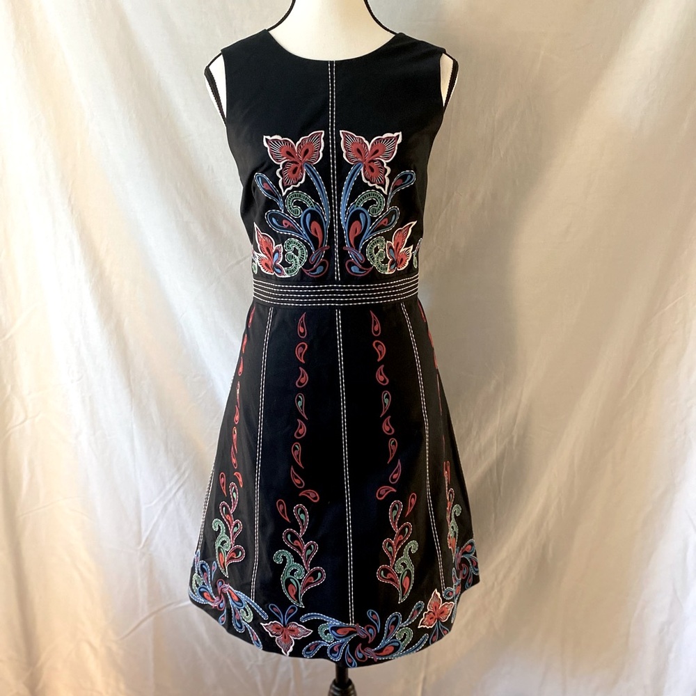 Anthropologie Maeve Embroidered A-Line dress, size 10